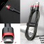 Usb Кабель-зарядка Micro Baseus Cafule 1м (CAMKLF-B91) красно-чёрный