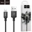 Usb Кабель-зарядка Lightning Hoco X14 Times speed 2A 2м в тканевой оплетке черный