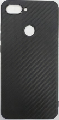 Накладка для Xiaomi Mi 8 lite силикон карбон -1
