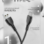 Usb Кабель для быстрой зарядки Borofone Type-C 3A/1м силиконовый черный