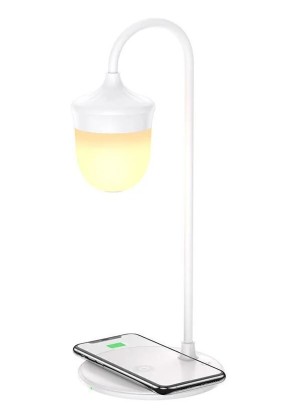Беспроводное зарядное устройство с лампой Borofone BQ8 Star Whisper 5W/7.5W/10W белое