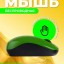 Мышь беспроводная Perfeo Perfect Sky USB/DPI1200/3-кнопки зеленая