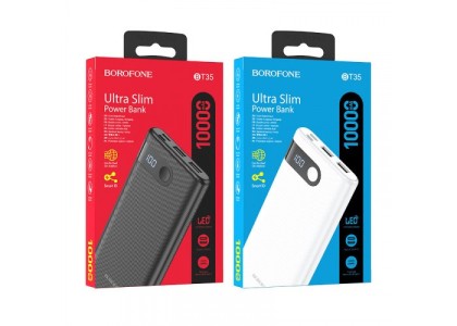 Powerbank с дисплеем Borofone BT35 10000mAh 2USB 2A черный