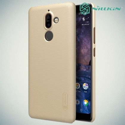 Чехол-накладка для NOKIA 7 Plus J-case силикон золотой