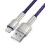 Usb Кабель для зарядки Lightning Baseus Cafule Metal 2.4A 1м фиолетовый