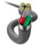 Usb Кабель для зарядки Lightning Baseus Cafule Metal 2.4A 1м фиолетовый