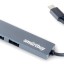 USB-C хаб Smartbuy 460С 2 USB3.0 (SBHA-460С-G) серый