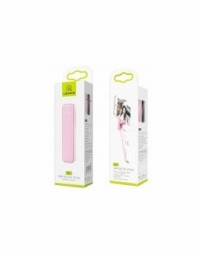 Монопод Usams M2 Mini (US-ZB050) BT4.0/4"-6"/20-73см розовый