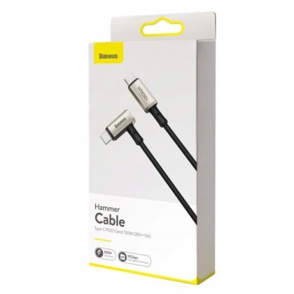 Кабель-зарядка Type-C на Type-C Baseus Hammer PD3.1 Gen2 100W 1.5м (CATPN-01) черный