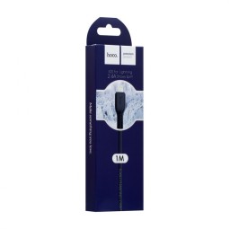 Usb Кабель-зарядка Lightning Hoco Flash 2.0A 1м силиконовый черный