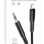 Кабель-переходник Lightning на AUX 3,5mm Hoco UPA18 1м черный