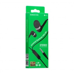 Наушники с микрофоном Borofone BM39 Refined chant 1.2м черные