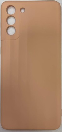 Накладка для Samsung Galaxy S21+ Silicone cover без логотипа пудро