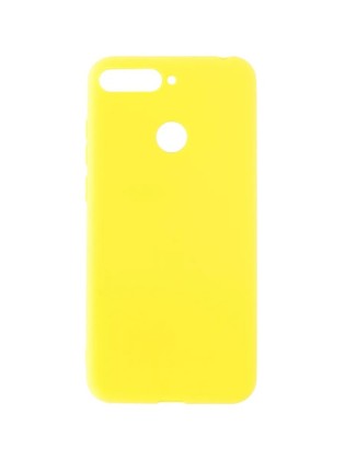 Накладка для Huawei Y6 Prime (2018)/CW 7A Prime/CX8E Silicone cover желтая