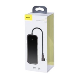USB-C хаб Baseus 4USB/1USB-C (CAHUB-EZ0G) темно-серый