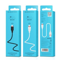 Usb Кабель-зарядка Micro Borofone X17 Enjoy 2A 1м силиконовый белый