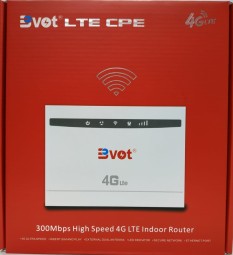 Мобильный роутер Bvot 4G LTE CPE WiFi 300 Mbps/1wan/2lan белый