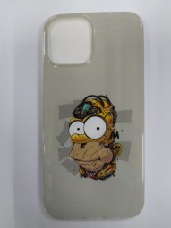 Накладка для i-Phone 12 Pro Max 6.7" пластик разные рисунки