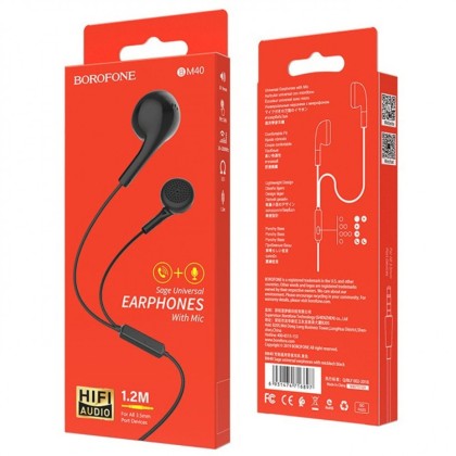 Наушники с микрофоном Borofone BM40 черный