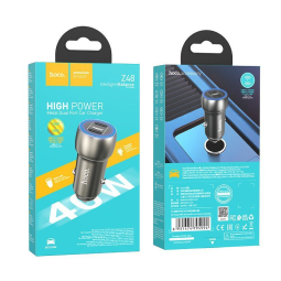 Автомобильное заряд. устр. Hoco Z48 2USB 40W QC3.0 синее