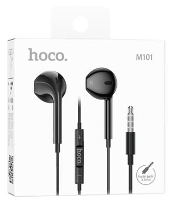 Наушники с микрофоном Hoco M101 1.2м черные