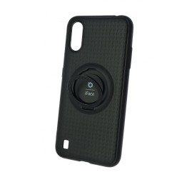 Чехол-накладка для Samsung Galaxy A01 силикон iface с держателем чёрный