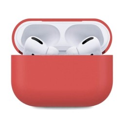 Силиконовый чехол для AirPods Pro красное вино