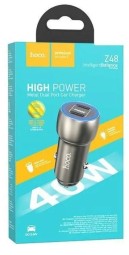 Автомобильное заряд. устр. Hoco Z48 2USB 40W QC3.0 серое