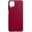 Накладка для Samsung Galaxy A42 Silicone cover без логотипа бордовая