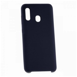 Накладка для Samsung Galaxy A30 Silicone cover темно-синяя