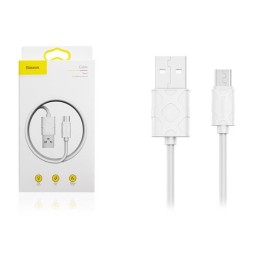 Usb Кабель-зарядка Micro Baseus Yaven 2.1A 1м (CAMUN-02) белый