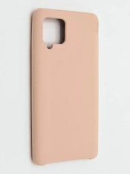 Накладка для Samsung Galaxy A42 Silicone cover без логотипа пудро