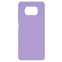 Накладка для Xiaomi Pocophone X3 Silicone cover без логотипа лаванда