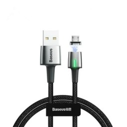 Usb Кабель-зарядка Micro Baseus Zinc Magnetic 2.4A 1м (CAMXC-A01) чёрный