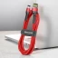Usb Кабель-зарядка Lightning Baseus Cafule 1м чёрно-красный