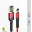 Usb Кабель-зарядка Lightning Baseus Cafule 1м чёрно-красный