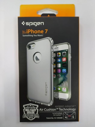 Чехол Spigen для i-Phone 7 Hybrid Armor, серебристый (042CS20694)