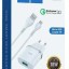 Сетевое зар. устр. Hoco C12Q с шнуром Micro 1USB QC3.0 2.4A белое