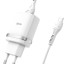 Сетевое зар. устр. Hoco C12Q с шнуром Micro 1USB QC3.0 2.4A белое