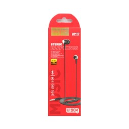 Наушники с микрофоном Hoco DM17 1.2м черные
