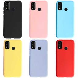 Накладка для Huawei Honor 9X Lite Silicone cover желтая