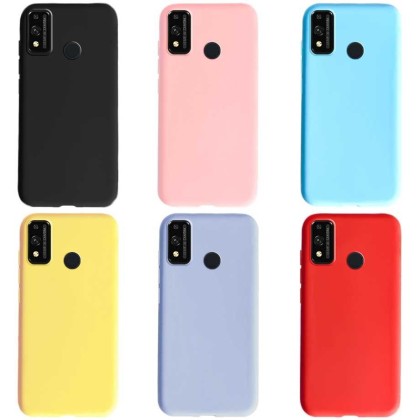 Накладка для Huawei Honor 9X Lite Silicone cover желтая