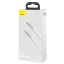 Кабель-зарядка Type-C на Type-C Baseus Metal 100W 1м  белый
