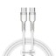 Кабель-зарядка Type-C на Type-C Baseus Metal 100W 1м  белый