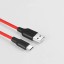 Usb Кабель-зарядка Type-C Hoco Silicone 3A 1м мягкий силиконовый красный