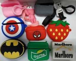 Силиконовый чехол для AirPods тематические разноцветный