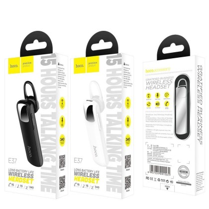 Bluetooth-гарнитура Hoco E37 Gratified Business V41 черная