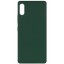 Накладка для Samsung Galaxy A02 Silicone cover без логотипа кислотно-розовая