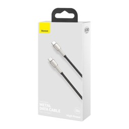 Кабель-зарядка Type-C на Type-C Baseus Metal 100W 2м чёрный