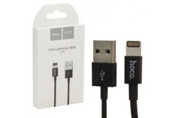 Usb Кабель-зарядка Lightning Hoco X23 1м силиконовый чёрный